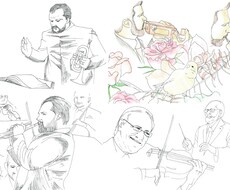 クラシック・オーケストラ・吹奏楽イラスト制作します イメージ1