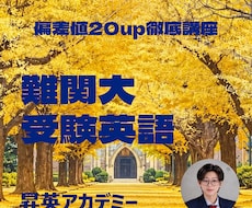 早慶模試1位のプロ講師が大学受験英語を指導します 東大・慶応多数合格。無料コンサル付きで最難関大学英語を攻略