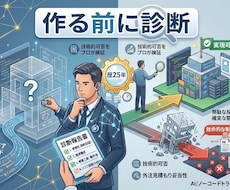 作る前に実現できるか診断します イメージ1