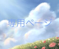 専用ページになります こちらは特定の購入様専用のページです。