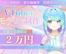 先着2名様特別価格✨Vtuber全工程制作致します イメージ1