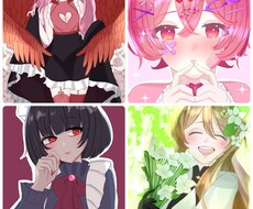 イラスト(夢絵、立ち絵、一枚絵等)を作成します イメージ1