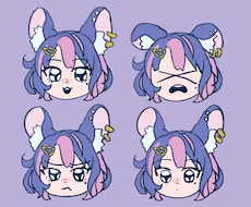 喜怒哀楽4種を可愛く描きます イメージ1