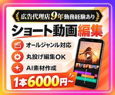 広告動画◎クオリティ重視の丁寧な編集をします 広告代理店勤務9年目のクリエイターが即戦力として柔軟に対応