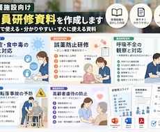 介護施設向け研修資料を作成します イメージ1