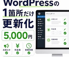 WordPressの1箇所を自分で更新可能にします イメージ1