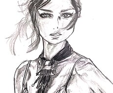 シックな似顔絵作成します 上品ながらもインパクトのある、大人っぽい似顔絵が欲しい方へ