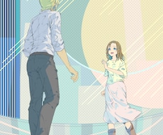 シンプルな人物＋花のイラストを描きます イメージ1