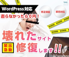 緊急！壊れたWordPressサイト復旧します イメージ1