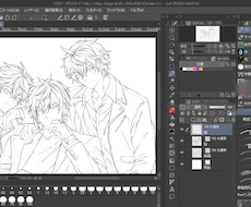人物イラスト線画代行します イメージ1