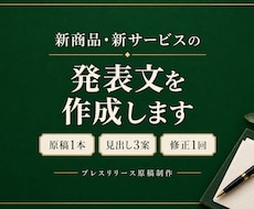 新商品のプレスリリースとWeb・SNS文を作ります イメージ1
