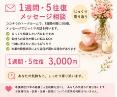 1週間5往復のメッセージ相談をします イメージ1