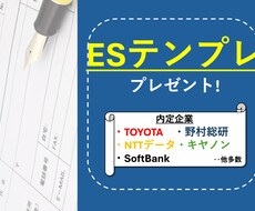 ESのテンプレ文章をプレゼントします イメージ1