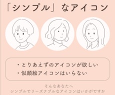 SNSアイコン用のシンプルなイラストを描きます イメージ1