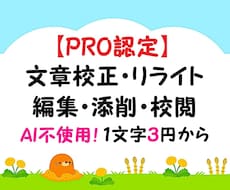 プロが文章校正・校閲・編集・リライト・添削をします 小説や原稿、同人誌、プロフィールなどもOK！魅力的な文章を♪