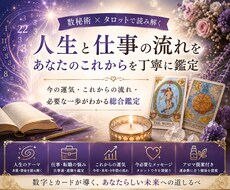 数秘術とタロットで人生・仕事の流れを読み解きます イメージ1