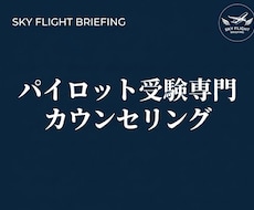 パイロット受験カウンセリング: 対策をご提案します イメージ1
