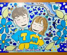 世界に一つだけカラフルポップなイラスト描きます イメージ1