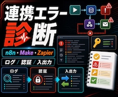 n8n・Make連携エラーを診断します 止まった自動化の原因と直し方を具体的に切り分けます