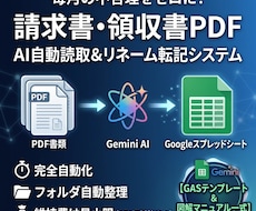 請求書をAIがスプレッドシートに自動転記します 毎月の不合理をゼロに！AIで完全自動化