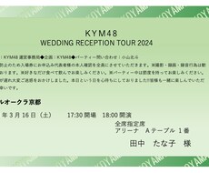 ライブチケット風ペーパーアイテムを作成します イメージ1