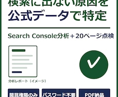 検索に出ない原因を公式データで特定します イメージ1