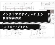 造作家具の製作図面作成します イメージ1