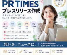 広報担当がPRTIMESプレスリリースを作成します イメージ1