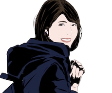 一枚の人物写真からアメコミ風の似顔絵へ加工します シンプルで使いやすいイラストが欲しい方へ