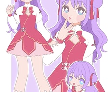 シンプルかわいい女の子イラストを描きます イメージ1