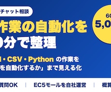 Excel・CSV作業の自動化を60分で整理します イメージ1