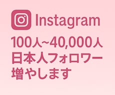 インスタグラムの日本人フォロワーを増やします イメージ1