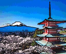 あなたの好きな風景の絵を描きます ぼんやりした風景画がほしいときに