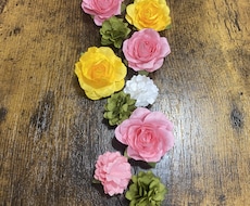 三つ編みに刺すだけの簡単花ピンお作りします 完成品はもちろんオーダーメイドも受付中