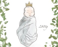 お子さまのニューボーンイラスト描きます イメージ1