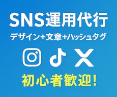 初心者歓迎！SNS投稿作成お手伝いします イメージ1