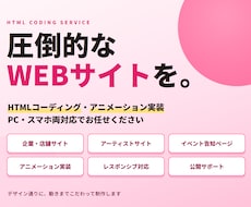 制作会社がデザインに忠実にコーディングします イメージ1