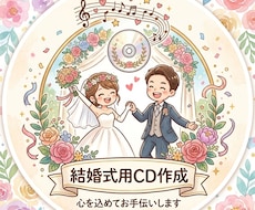 結婚式で使用するCDを作成します リストに基づきCD作成のお手伝いをさせていただきます！