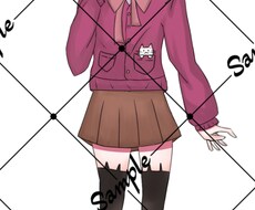 IRIAMライバー様の立ち絵SDアイコンを描きます イメージ1