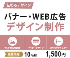 先着10名様限定！1500円でバナー作成します イメージ1