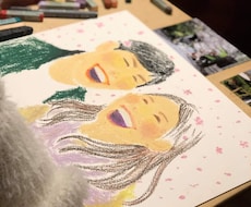 あなたを感じて手描きの似顔絵をお描きします イメージ1