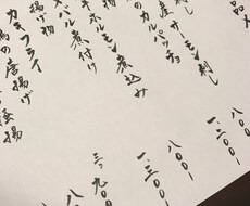 飲食店のメニューを筆で書きます デザイナー代をかずに手書きの綺麗なメニューが欲しい方に
