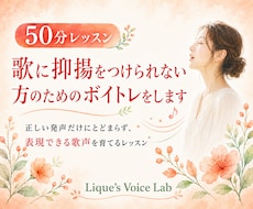 歌に抑揚をつけられない方のためのボイトレをします イメージ1