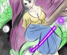 龍神さまが依頼人様に寄り添うイラストを描きます イメージ1