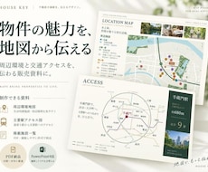 不動産の周辺環境地図・アクセス資料を作ります イメージ1