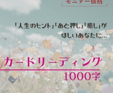 総合カードリーディング☆モニター価格でお届けします イメージ1