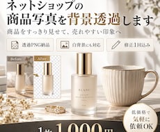 ネットショップの商品写真を背景透過します イメージ1
