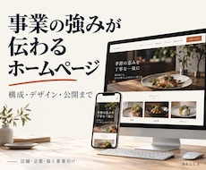 事業に合わせたオリジナルHPを制作します イメージ1