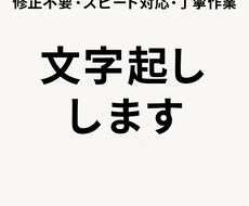 音声・動画を丁寧＆正確にテキスト化します イメージ1