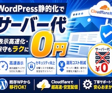 WordPress静的化でサーバー代0円にします イメージ1